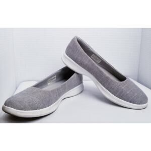 SKECHERS Goga Max Women's Go Step Lite Gray Slip On Flats Shoes #14474 - SIZE 9